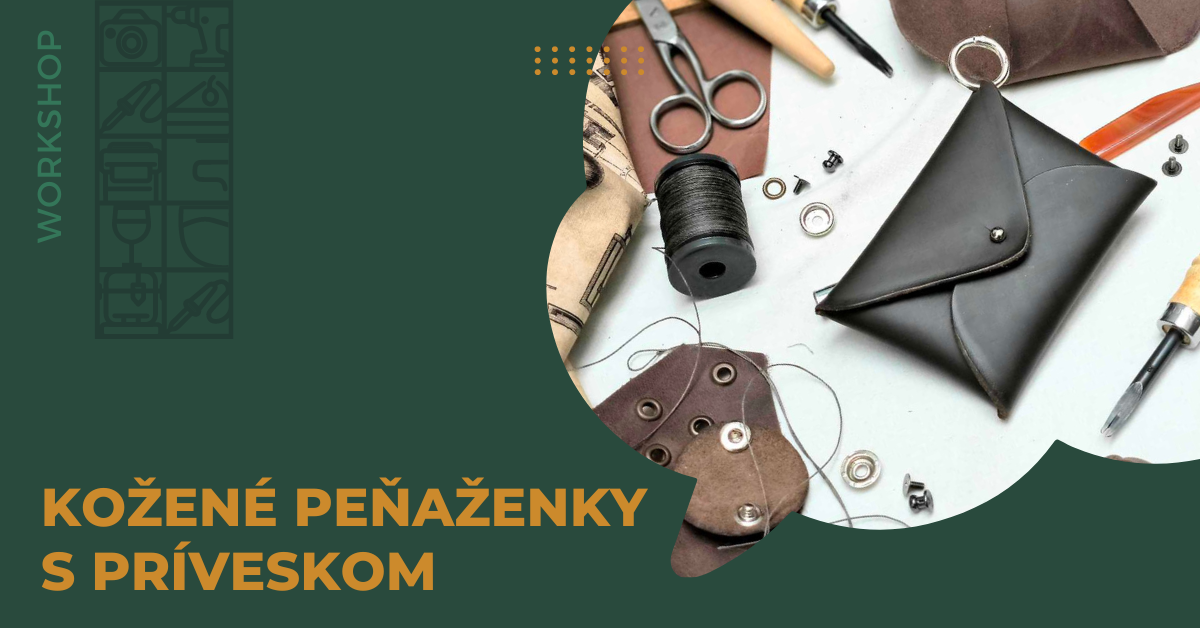 lab.cafe - Kožená peňaženka s príveskom - workshop