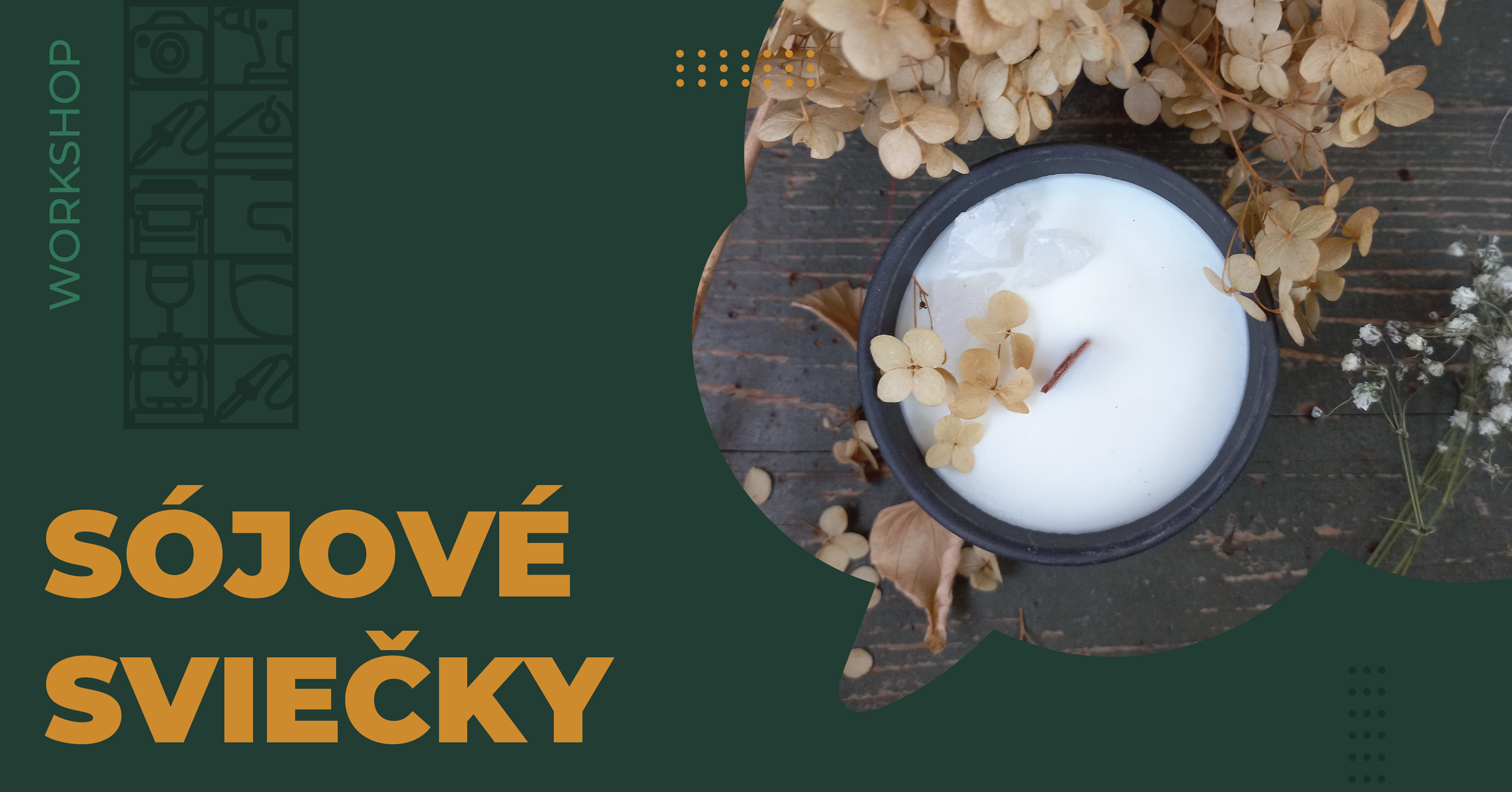 lab.cafe workshop sójové sviečky