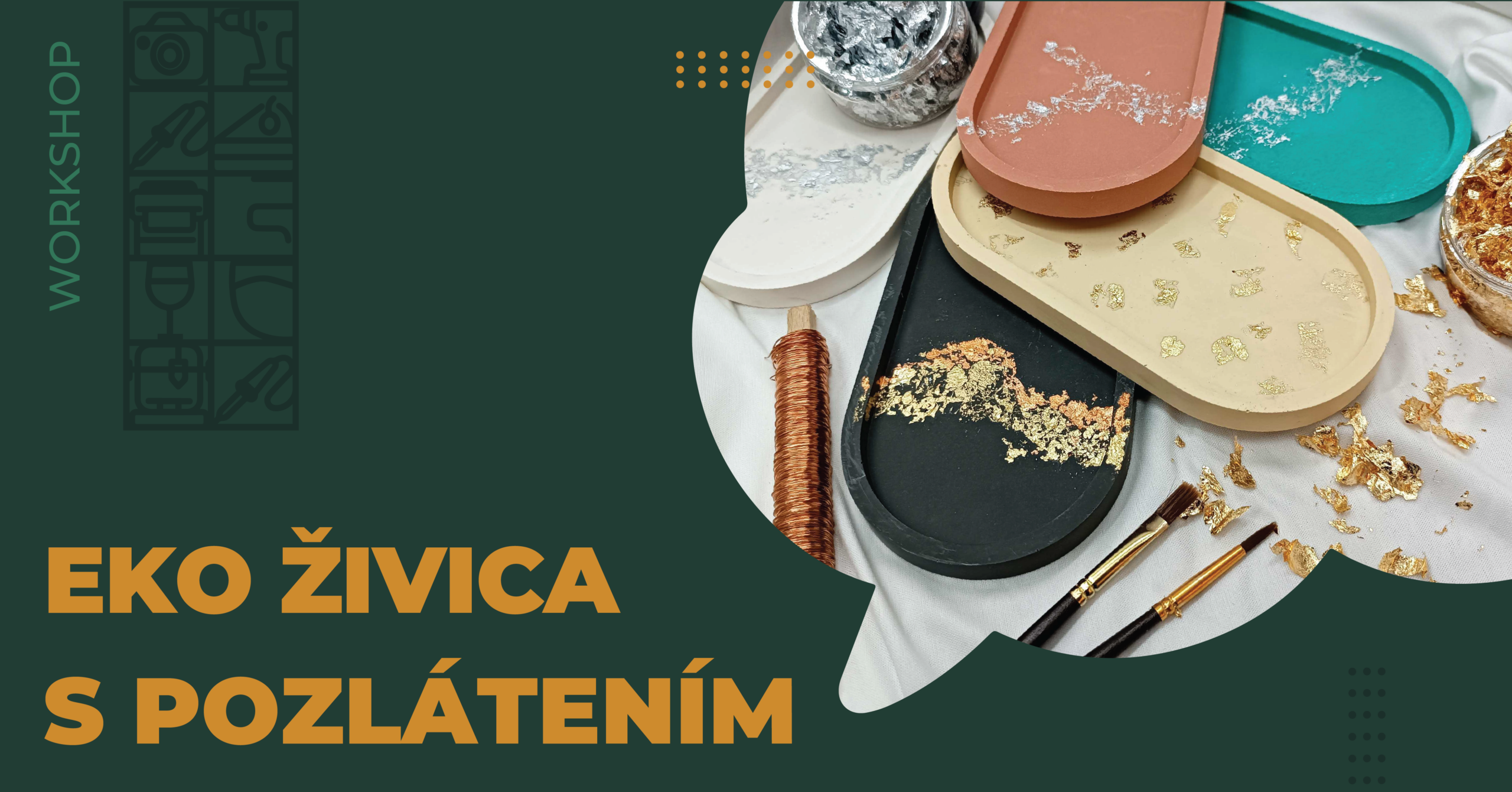 Eko živica s pozlátením